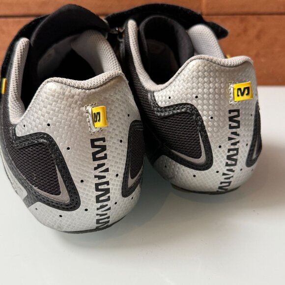 Mavic Peloton Road Cycling Shoes Men's Size 10" Black & Silver Energy Composite - Picture 6 of 12